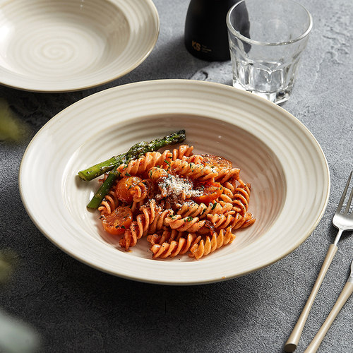 造器草帽盘陶瓷窑变釉盘子