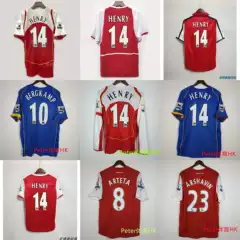 Retro Jersey Classic Nostalgic Replica Football Uniform Club Team Uniform Henry Bergkamp Arshavin Jersey