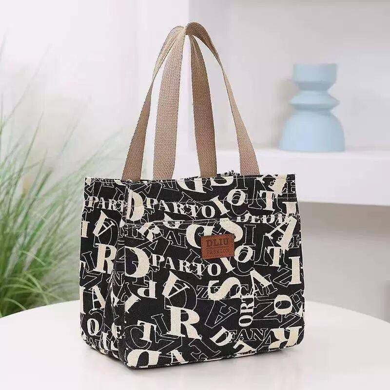 洋气网红时尚帆布手提包上班带饭手拎午餐包饭盒袋外出通勤妈咪包,箱包皮具/热销女包/男包,手拿包,淘宝优惠券,粉丝福利购,淘宝优惠卷