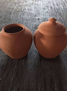 五色土陶罐老式土陶盆粗陶罐花盆瓦罐坛子放五方土五行土专用容器