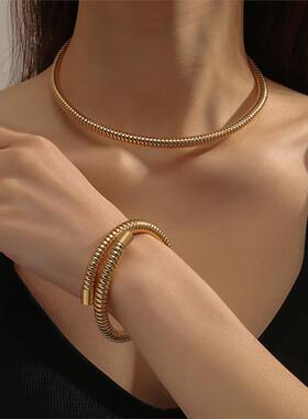 欧美夸张时尚金属大链条