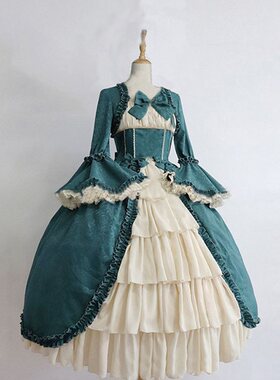 New 2020 medieval court square bow tie dress宫廷中世纪连衣裙