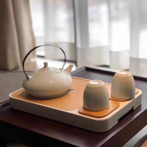 亚朵酒店茶具配茶盘功夫