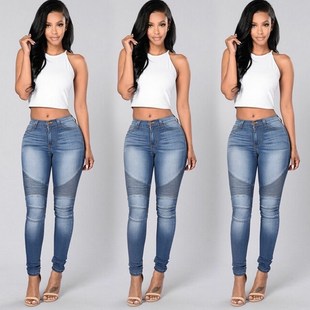 Women jeans trousers fashion bodycon jeans long pants 2XL