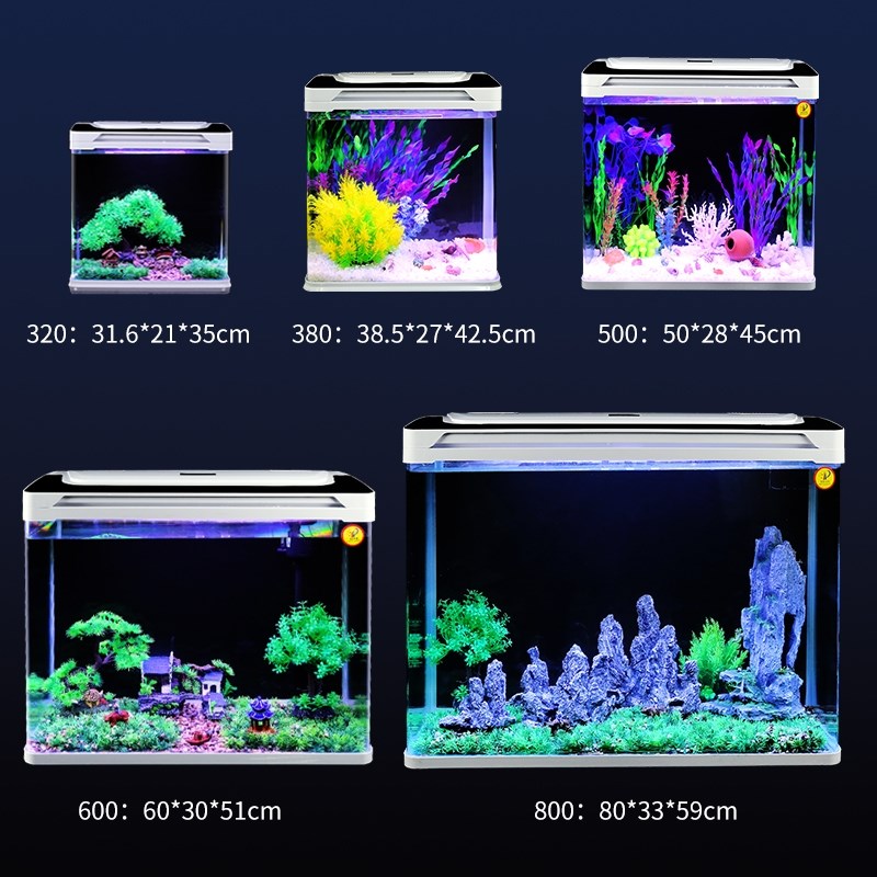 Fish tank aquarium / water tank鱼缸水箱养鱼家用水族馆游泳 宠物/宠物食品及用品 桌面缸 原图主图