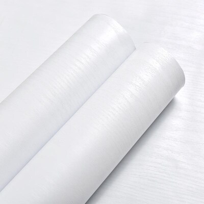 thick white wood grain stickers self-adhesive wallpaper
