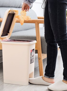 Guesthouse bedside kitchen waste bin simple trash can lazy f