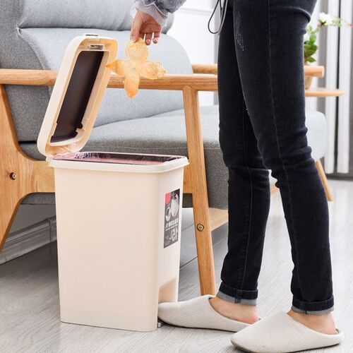 Guesthouse bedside kitchen waste bin simple trash can lazy f