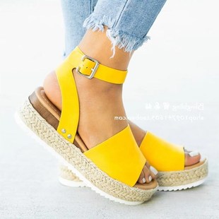 Wedges Shoes Women Sandals Plus Size High Heels Summer 凉鞋
