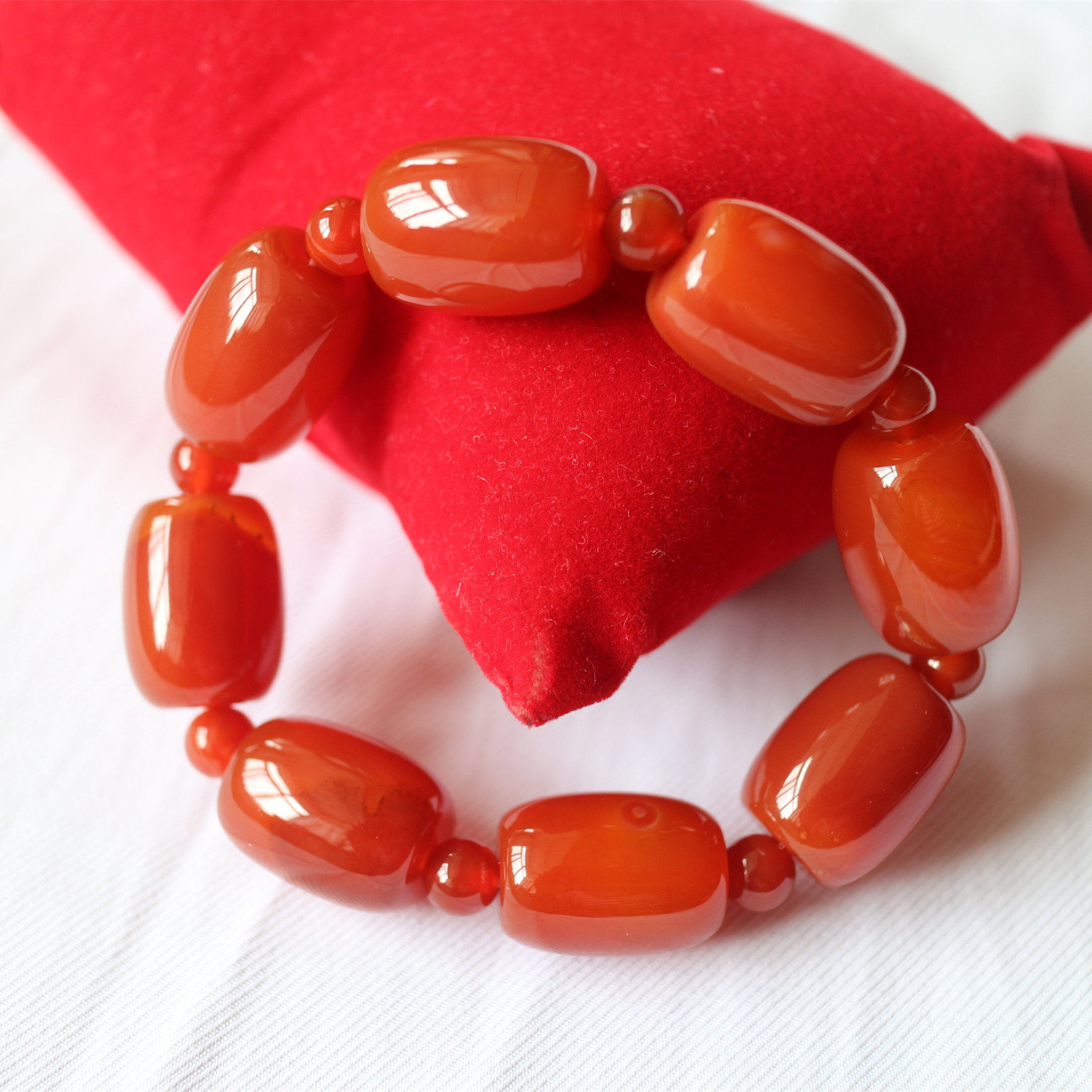 贺兰石手串缠丝玛瑙手链天然玉石手串男式女式时尚饰品红玛瑙手串