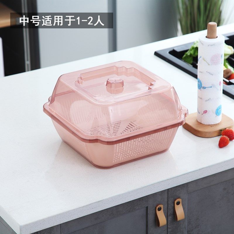 厨房带盖碗盆碗碟家用柜置物架子装碗筷收纳盒塑料沥水碗架放碗箱,厨房/烹饪用具,厨房置物架/置物柜/角架,淘宝优惠券,粉丝福利购,淘宝优惠卷