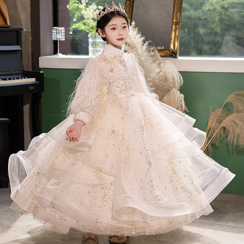 女童礼服生日冬季高端