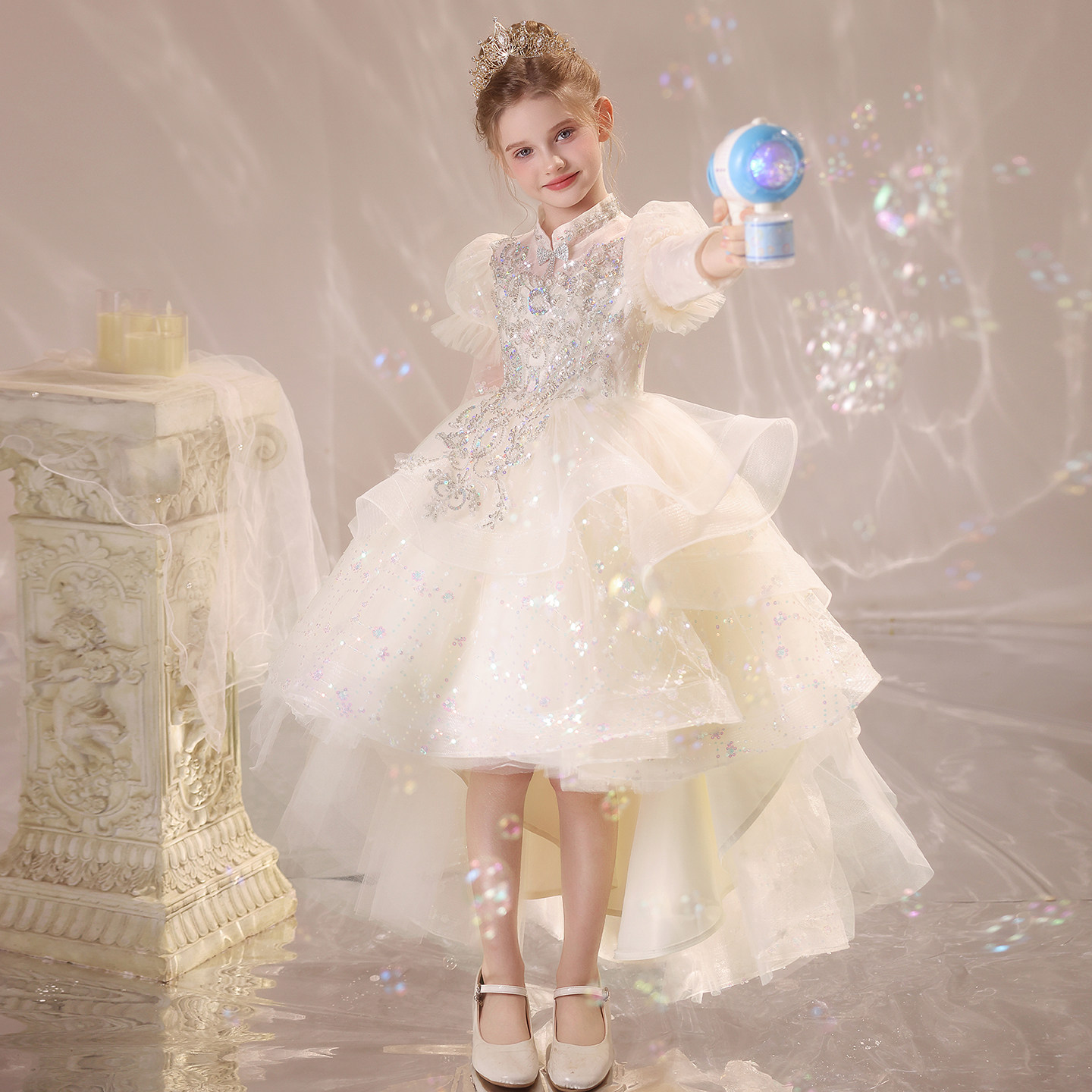 女童高级绝美小礼服儿童生日										