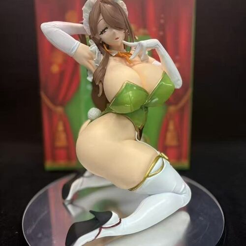 二次元美少女 千里GAN堇 兔女郎 1/4比例跪姿  雕像模型摆件手办