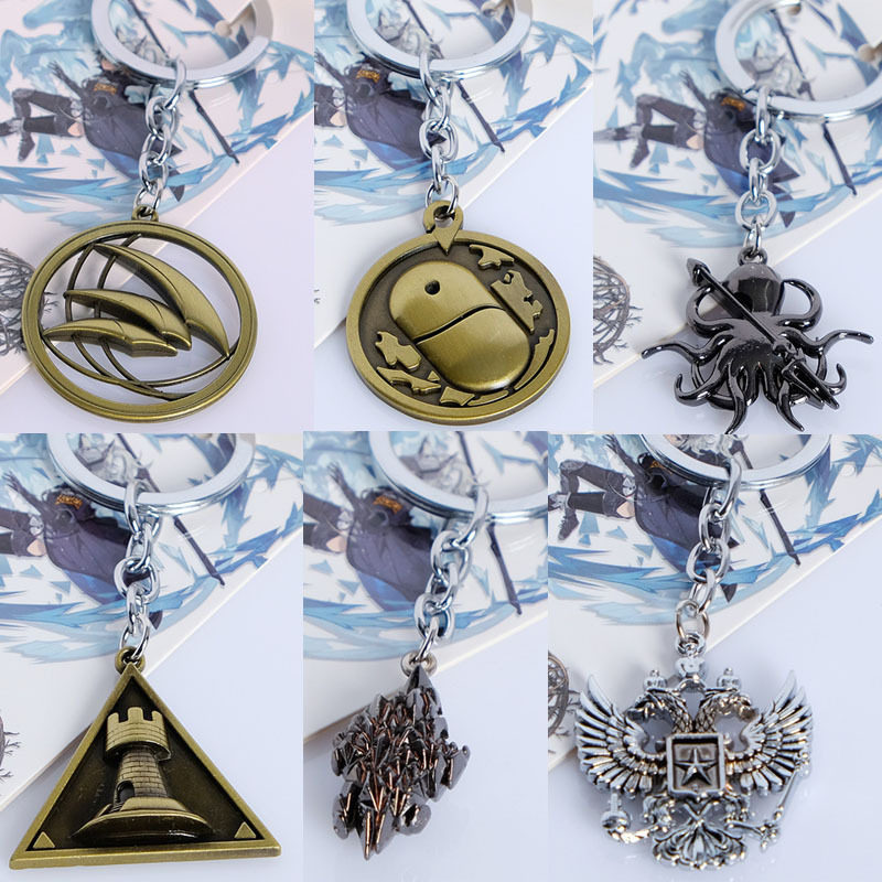 明日标志方舟钥匙扣动漫游戏周边金属小吊坠小饰品