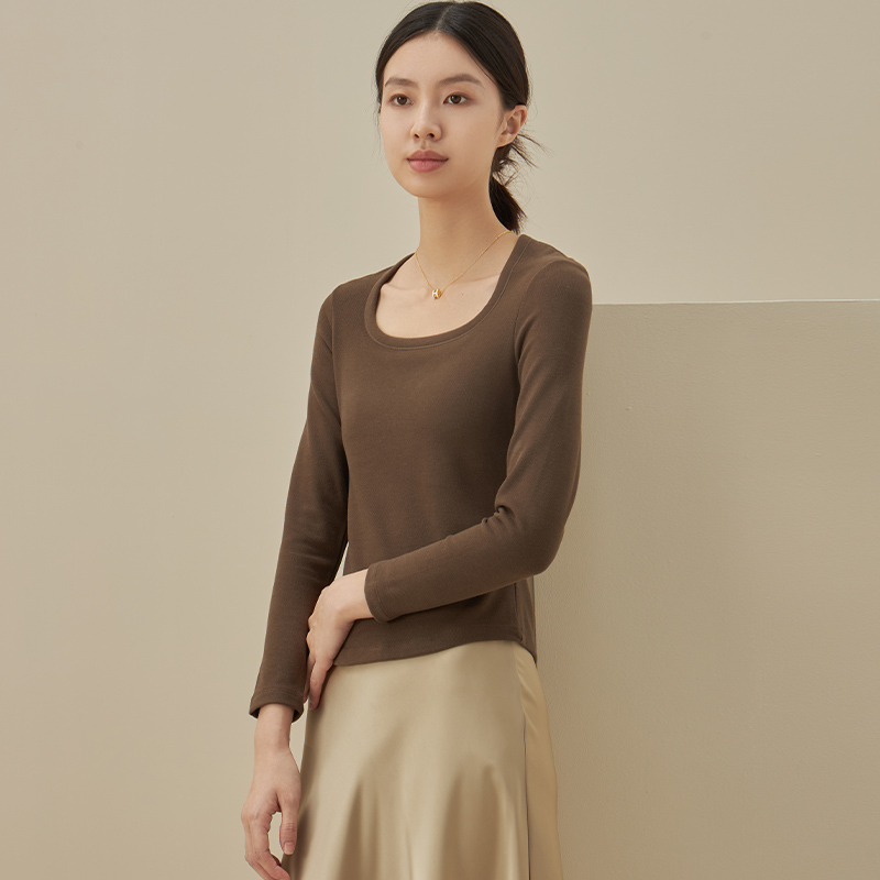 思篇德绒自带胸垫打底衫