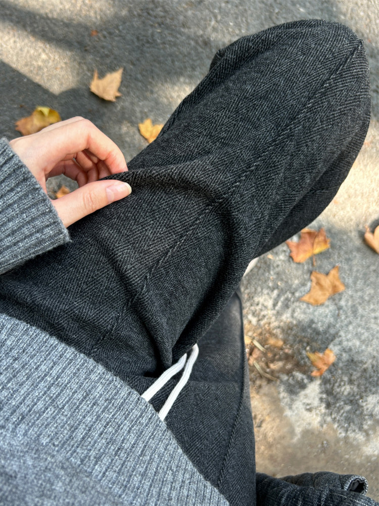 加绒窄版阔腿裤女2025新款春季秋冬垂感高腰毛呢裤人字纹直筒裤子,女装/女士精品,休闲裤,淘宝优惠券,粉丝福利购,淘宝优惠卷