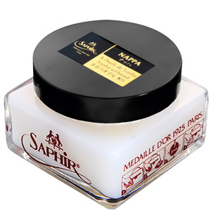 莎菲雅SAPHIR黑金NAPPA滋润霜红翼植鞣革小羊皮变色皮清洁护理油