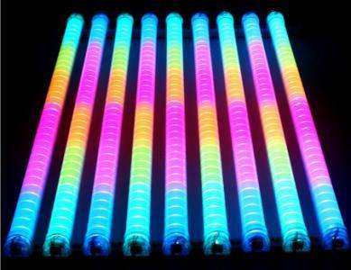 LED外控护栏管LED数码管轮廓灯防水内控真六段七彩108珠数码管