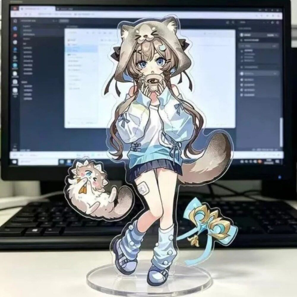 桑多涅哥伦比娅可爱亚克力立牌布偶猫小鸽子高颜值桌面摆件