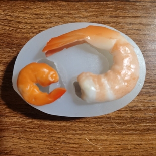 虾仁模具 明虾 基围虾 手工DIY 魔芋粉 食品级硅胶 粘土虾模具