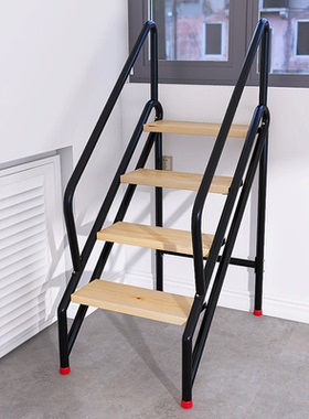 登高阶梯凳家用折叠梯凳实木楼梯踏步台阶梯凳可折叠脚踏台阶梯凳