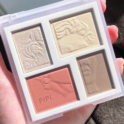 高光闪粉修容盘哑光鼻影阴影腮红S艺术高光一体修容盘