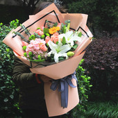 玫瑰绣球花束向日葵生日石家庄鲜花速递同城花店上海杭州全国送花