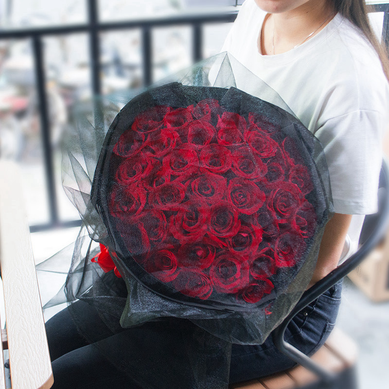 厦门鲜花同城速递生日祝福礼盒情人节玫瑰花束表白送闺蜜生日礼物