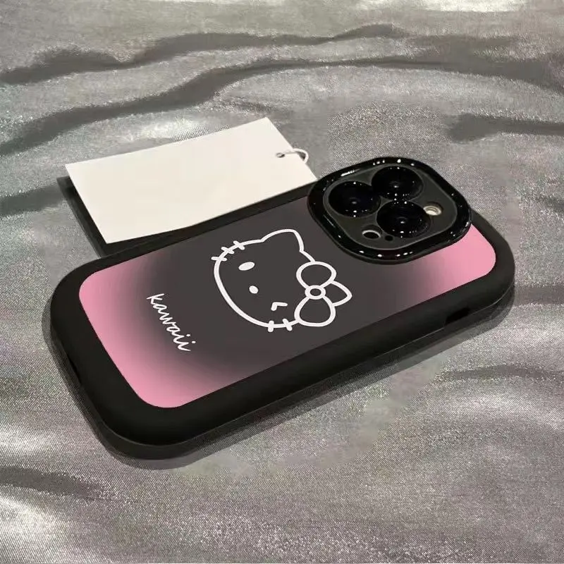 晕染kt猫适用苹果15手机壳iPhone14promax新款13pro硅胶16软壳xsm