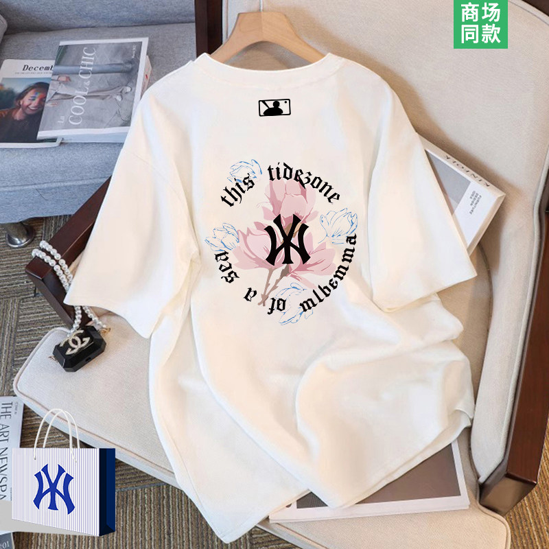 【1折专区】潮牌短袖t恤女士夏季新款高级感白色半袖上衣女生体恤