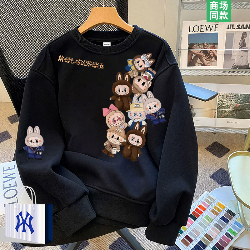 拉布布潮牌卫衣男士长袖t恤