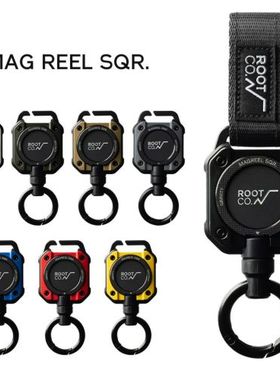 日本ROOT CO.新款多功能伸缩扣手机挂绳潮牌男汽车钥匙配件手机绳