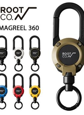 日本ROOT CO.多功能伸缩扣手机挂绳潮牌男汽车钥匙配件女手机绳