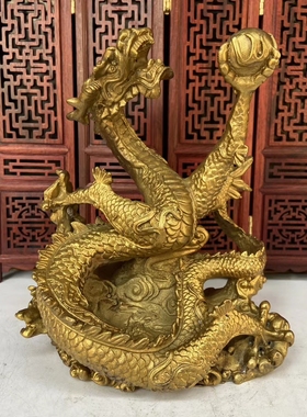 办公室镇宅招财青龙书房摆件