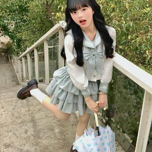 薄荷椿/莓喵jk套装水手服