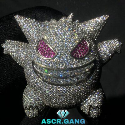 【ASCR-GANG】Ice Custom Gengar耿鬼定制吊坠ASCR JEWELRY.