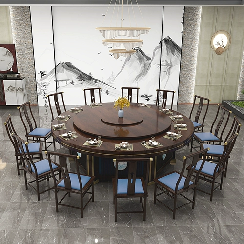 Отель Electric большой круглый столик современный китайский гостиничный ресторан Hotpot Стол Стол 15 человек вокруг большого стола 20 человек 20 человек