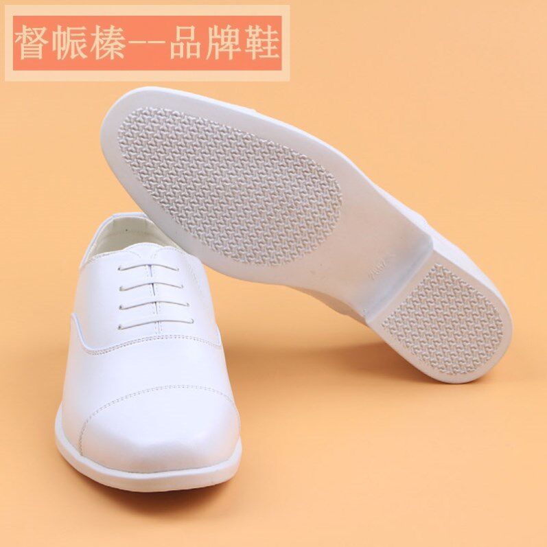 白皮鞋男真皮三接头商务正装凉鞋结婚穿新郎小白鞋师脚模鞋子