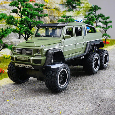 新款新豪迪1:28 奔弛G63 6X6声光车玩具仿真合金汽车模型收藏摆件