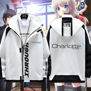 key社Charlotte友利奈绪动漫人物日系周边男女情侣外套夹克流行jl