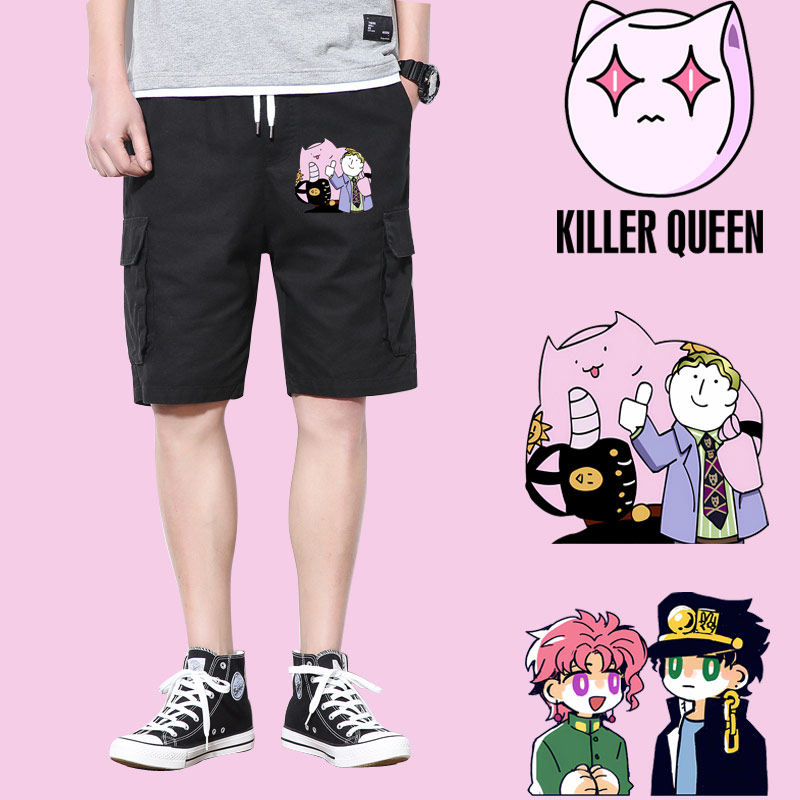 jojo的奇妙冒险吉良吉影杀手皇后动漫日系周边男女百搭短裤流行ml