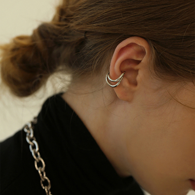 耳骨夹无耳洞双层线条