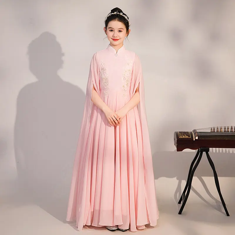 女童古筝服超仙中国风儿童弹古筝演出服中大童艺考民乐演奏表演服