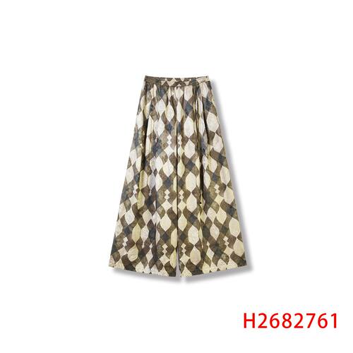 【李艺佳Joy】乌玛王重缎提花红云纱阔腿裤2682761