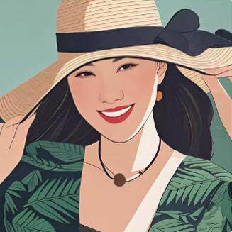 【大娇来了】亚麻双面斜绣花半裙 FN25117