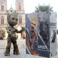 Vị trí ban đầu Hottoys LMS005 Groot Mô hình người đàn ông cây nhỏ HT1: 1 di động đóng hộp - Capsule Đồ chơi / Búp bê / BJD / Đồ chơi binh sĩ mô hình chibi iron man