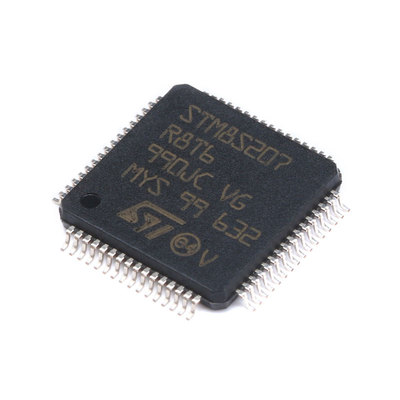 原装正品 M8S207R8T6 LQFP-64 24MHz/64KB闪存/8位微控制器-MCU