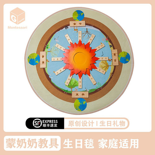 儿童生日会礼物蒙氏早教生日毯