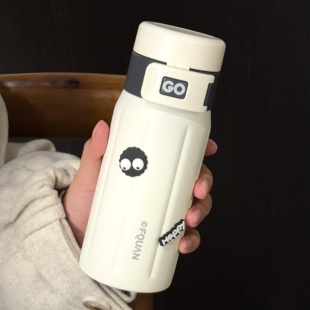 高颜值保温杯男女学生316不锈钢水杯简约带茶隔便携户外小巧杯子